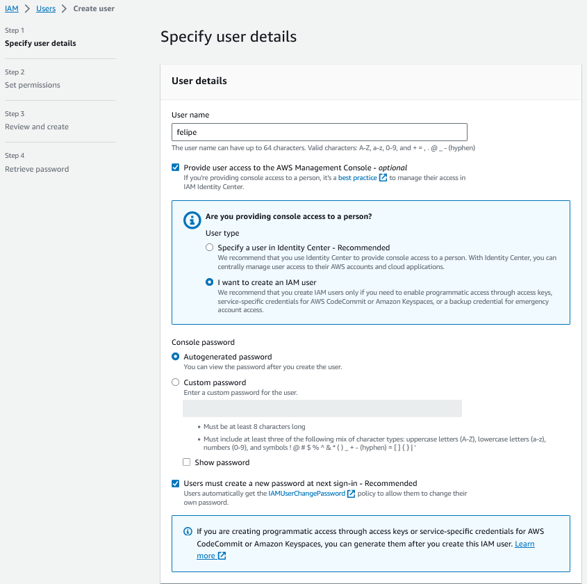 Crear grupo de usuario