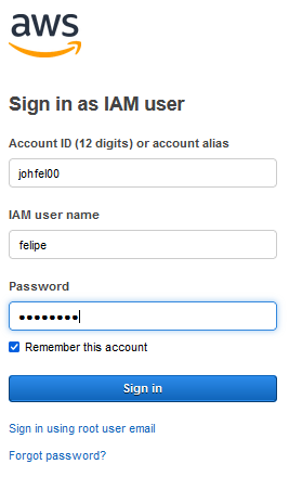 Inicio de sesión nuevo usuario