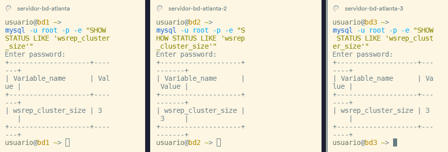 Configuración galera